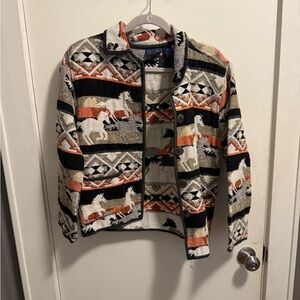 Colorful Horse Patterned Jacket